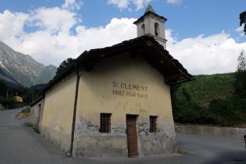 La cappella dedicata a San Clement a Glereaz